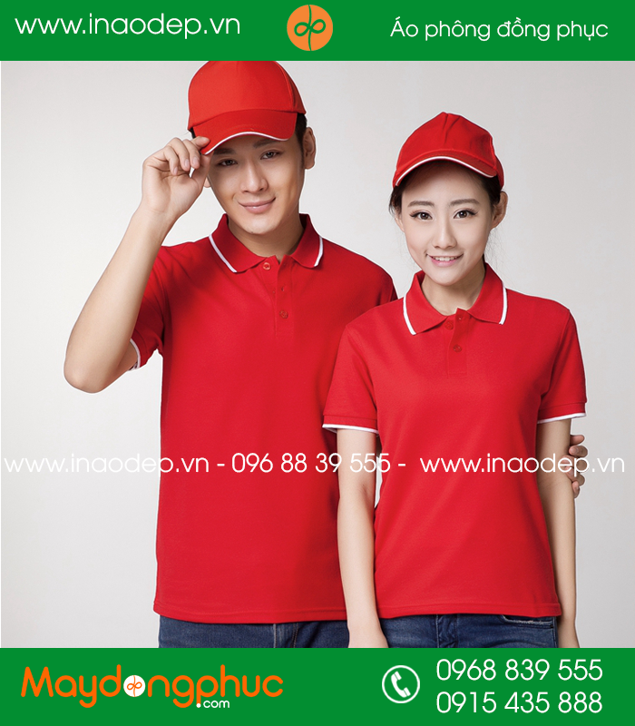 Áo phông đồng phục màu Đỏ